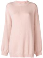 Fine Edge Cashmere Sweater - Pink & Purple