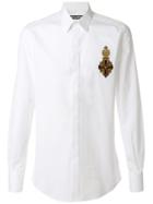 Dolce & Gabbana Crest Appliqué Shirt - White