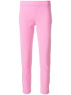 Moschino High Waisted Crop Trousers - Pink