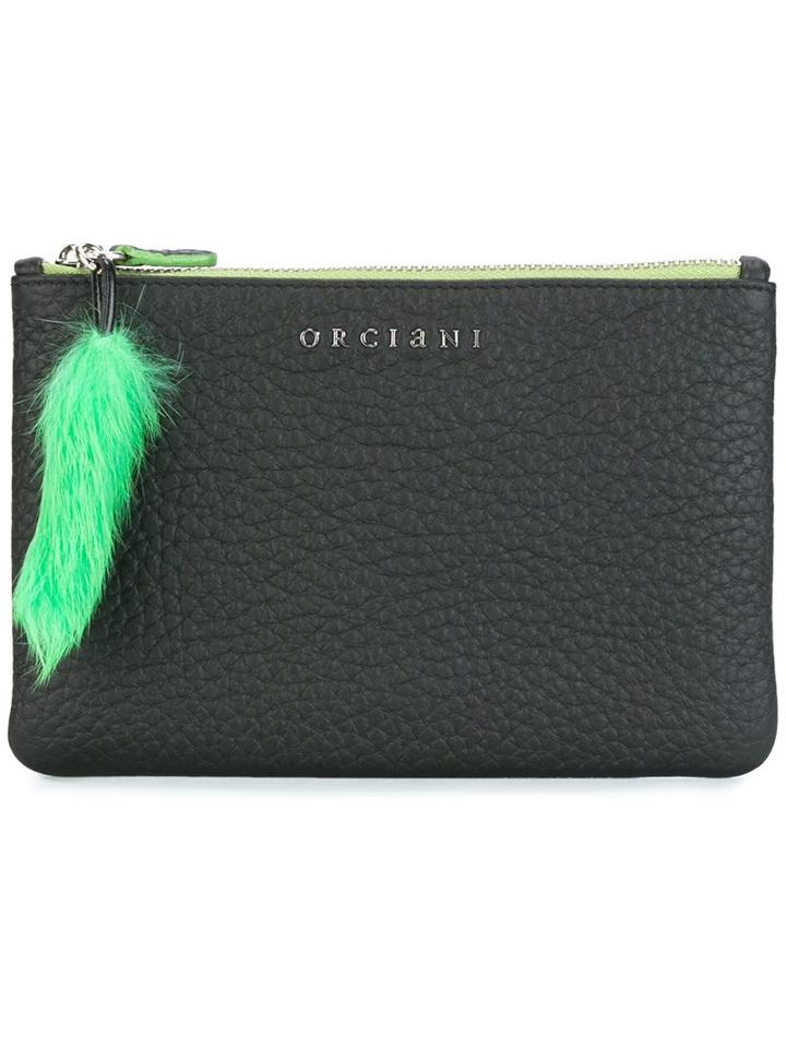 Orciani 'soft' Clutch Bag, Women's, Black, Leather