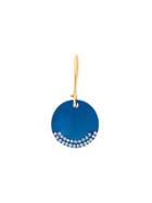 Eye M By Ileana Makri Round Plate Earring - Blue