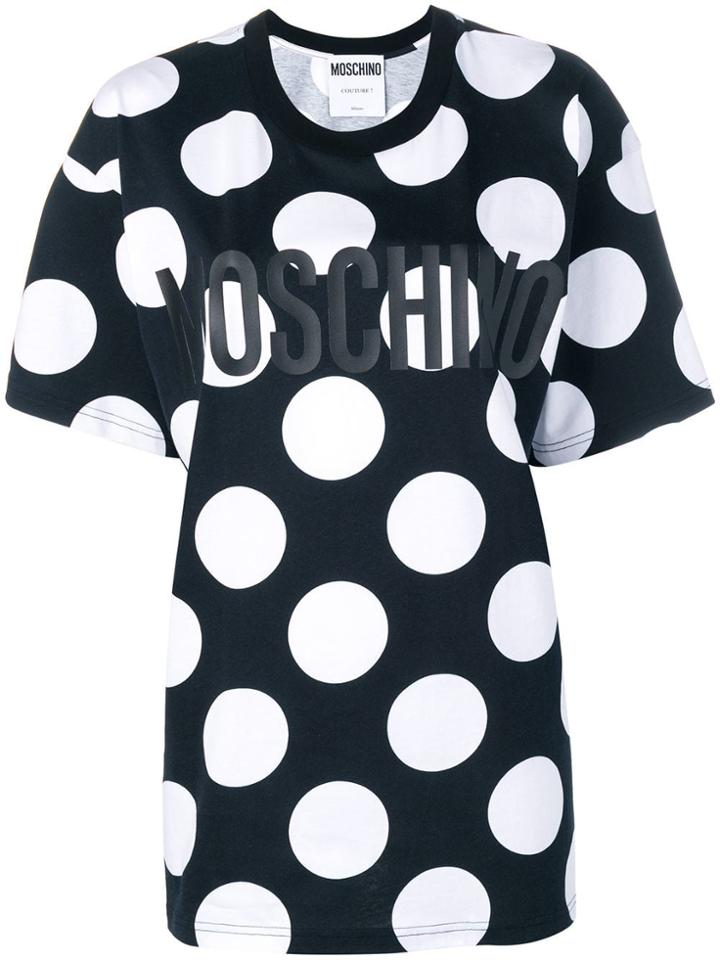 Moschino Polka Dot Logo T-shirt - Black