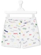 Stella Mccartney Kids - Printed Denim (blue) Shorts - Kids - Cotton/spandex/elastane - 14 Yrs