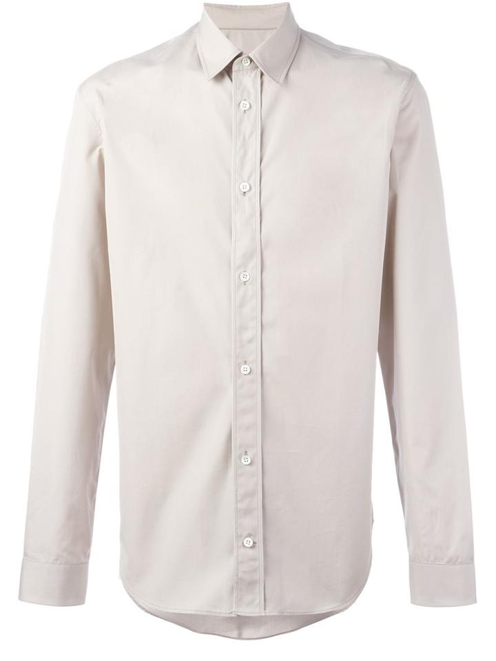 Maison Margiela Classic Long Sleeve Shirt, Men's, Size: 39, Nude/neutrals, Cotton