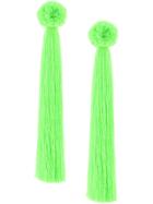 Yuliya Magdych Liza Oversized Tassel Earrings - Green
