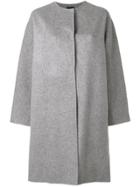 Theory Round Neck Coat - Grey