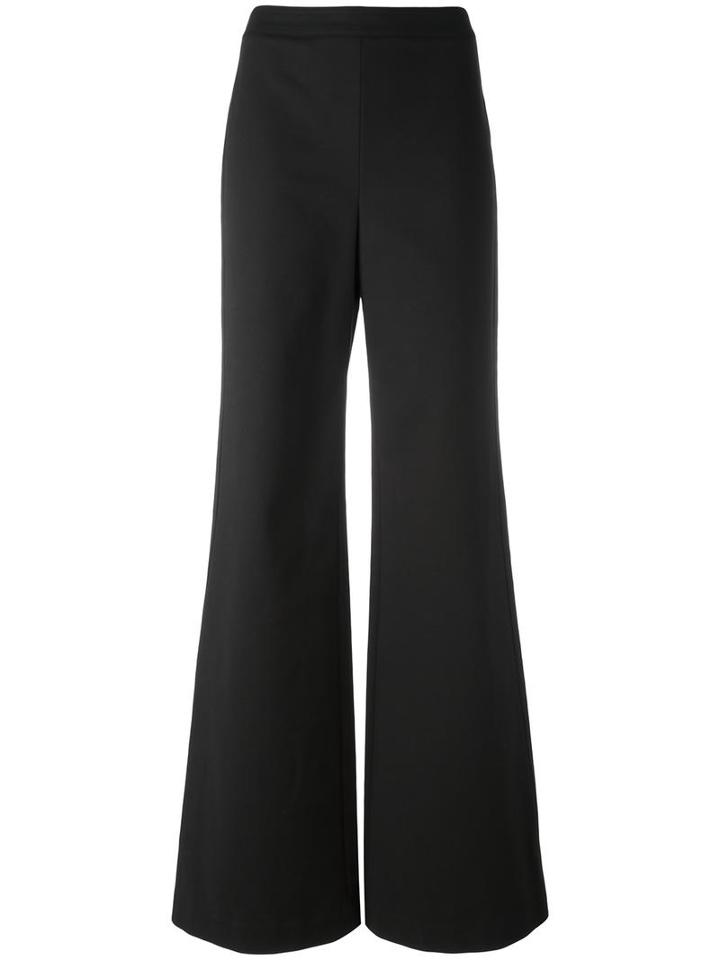 Tory Burch Flared Trousers, Women's, Size: 4, Black, Cotton/lyocell/spandex/elastane