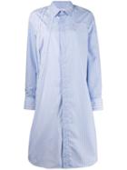 A.f.vandevorst Dexter Striped Shirt Dress - Blue