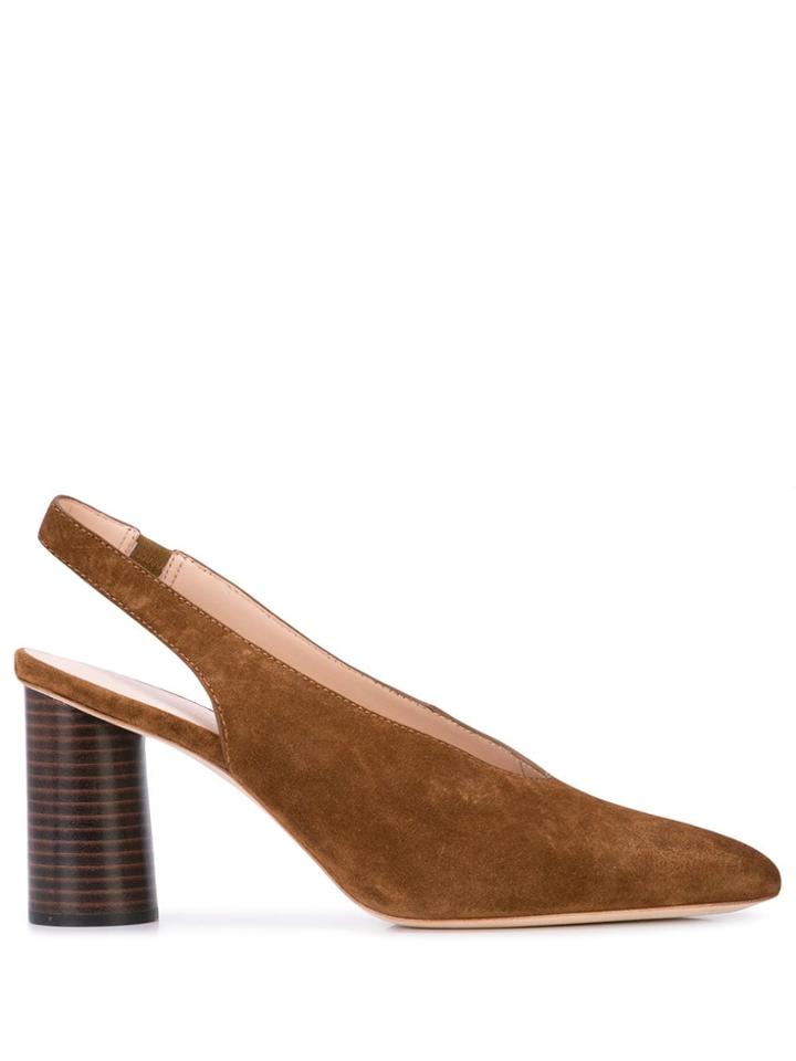 Loeffler Randall Estelle Slingback Mules - Brown