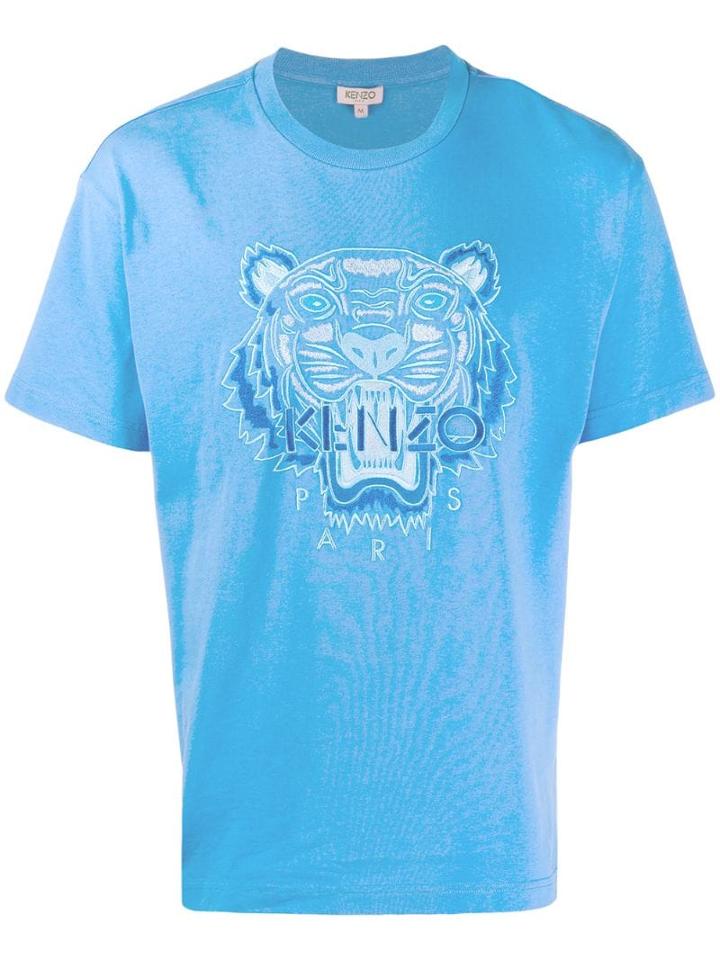 Kenzo Tiger Embroidered T-shirt - Blue