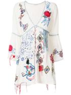 Anjuna Embroidered Mini Dress - White