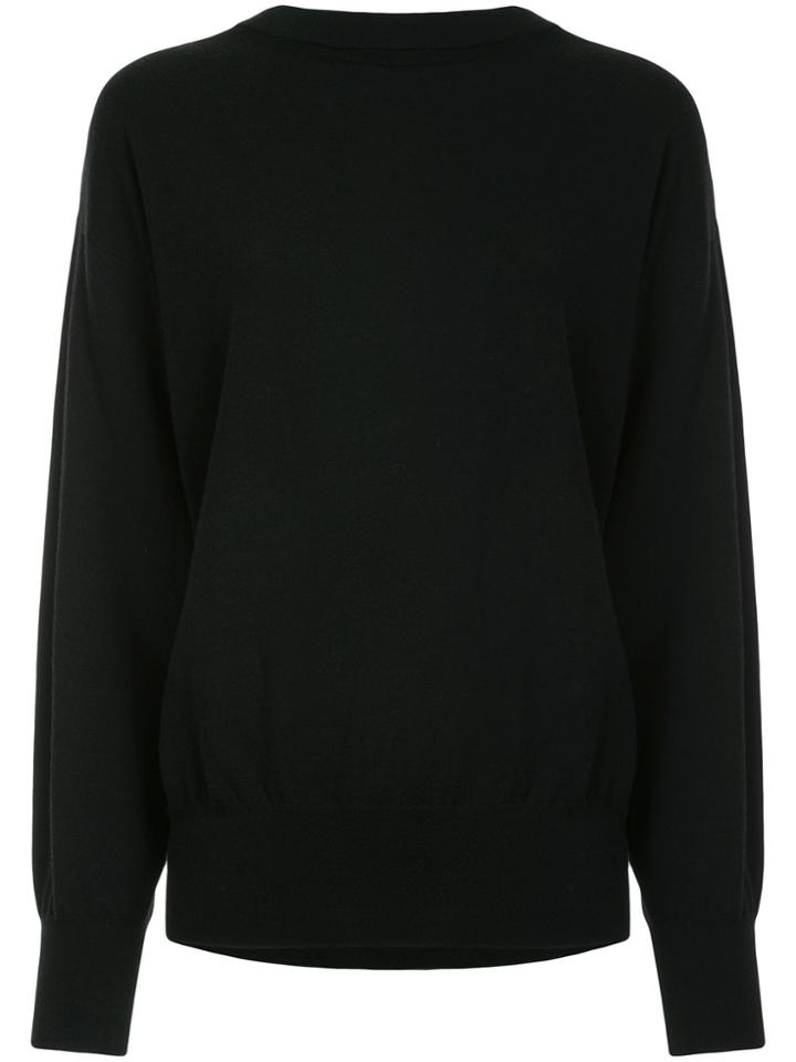 H Beauty & Youth Cut Out Long Sleeve Top - Black