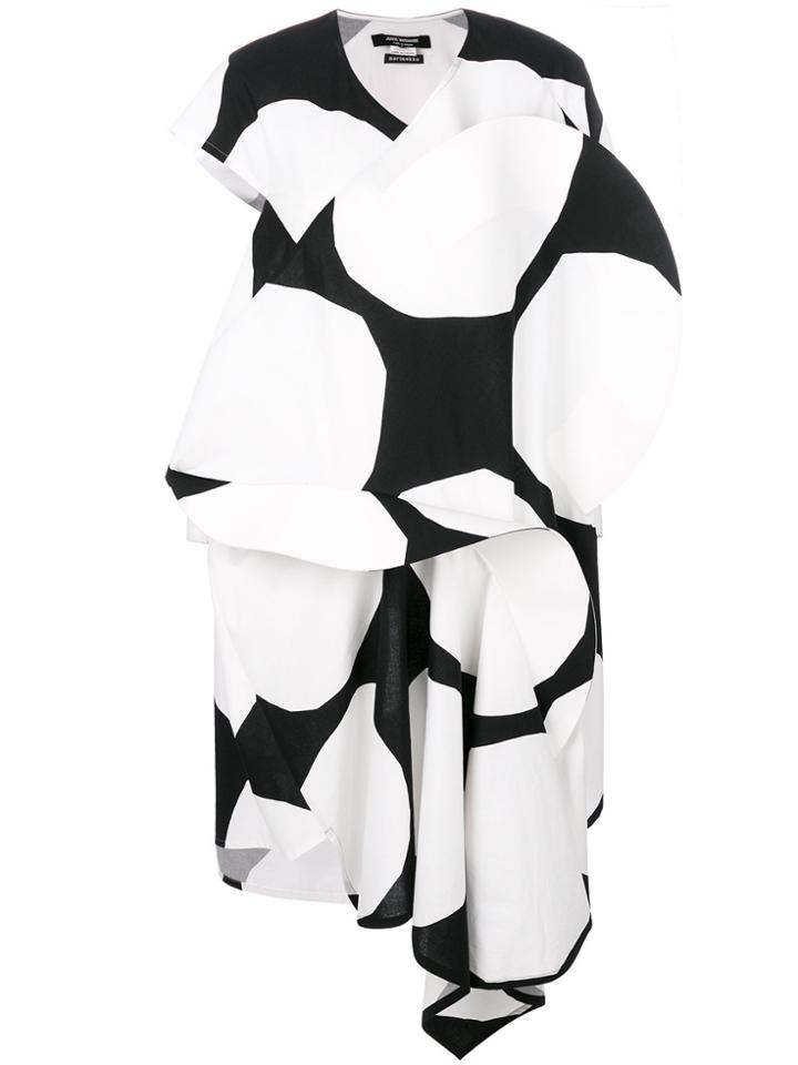 Junya Watanabe Spotted Asymmetric Dress - White