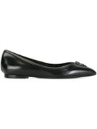 Tom Ford Zip Detailed Ballerinas - Black