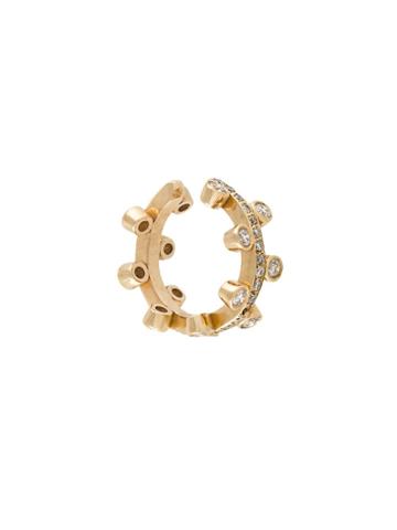 Jagga 'dots Stacking' Ear Cuff - Metallic
