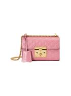 Gucci - Padlock Gucci Signature Shoulder Bag - Women - Leather/gold Tone Alloy/microfibre - One Size, Pink/purple, Leather/gold Tone Alloy/microfibre