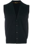 Loro Piana Sleeveless Cashmere Cardigan - Blue