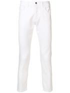 Entre Amis Cropped Slim-fit Jeans - White