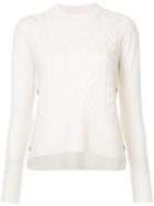 Veronica Beard Cable Knit Jumper - White