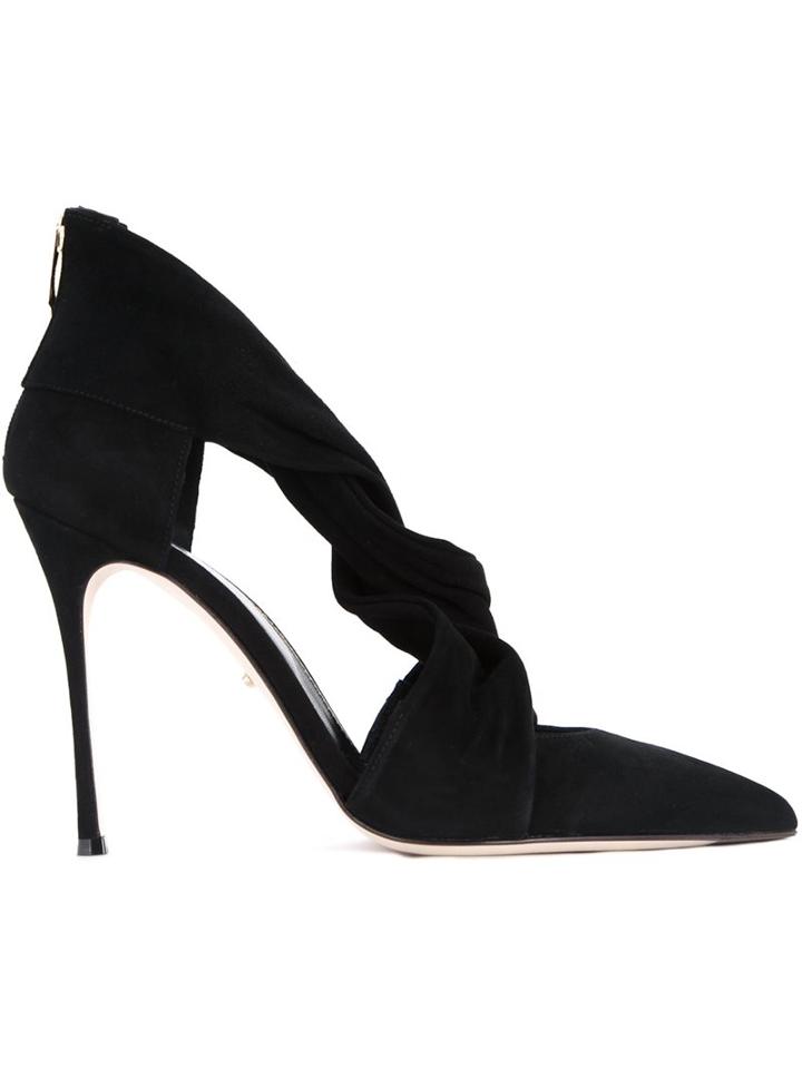 Sergio Rossi Twisted Strap Pumps
