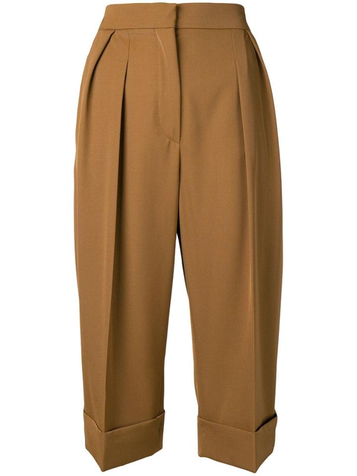 Max Mara Capra Cropped Trousers - Brown