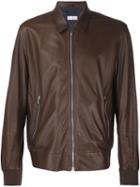 Brunello Cucinelli Perforated Leather Jacket, Men's, Size: Xl, Brown, Cupro/leather