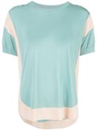 Tsumori Chisato Color-block Short-sleeve Top - Blue