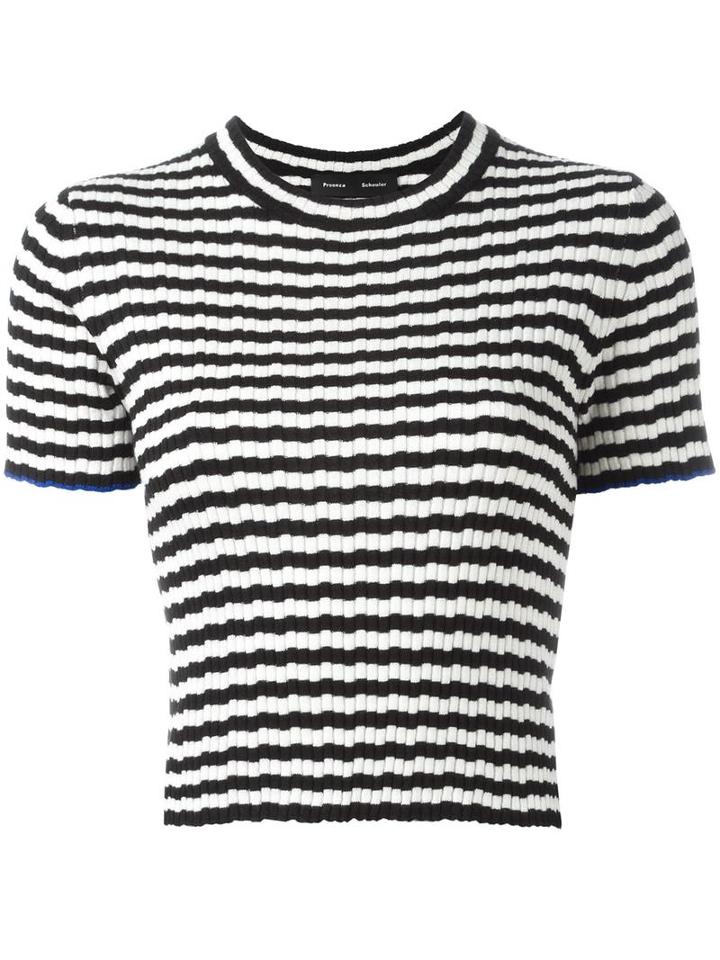 Proenza Schouler Striped Knit Top, Women's, Size: Xs, Silk/cashmere