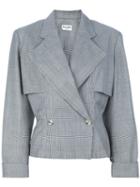 Alaïa Vintage Houndstooth Skirt Suit, Women's, Size: 42, Grey