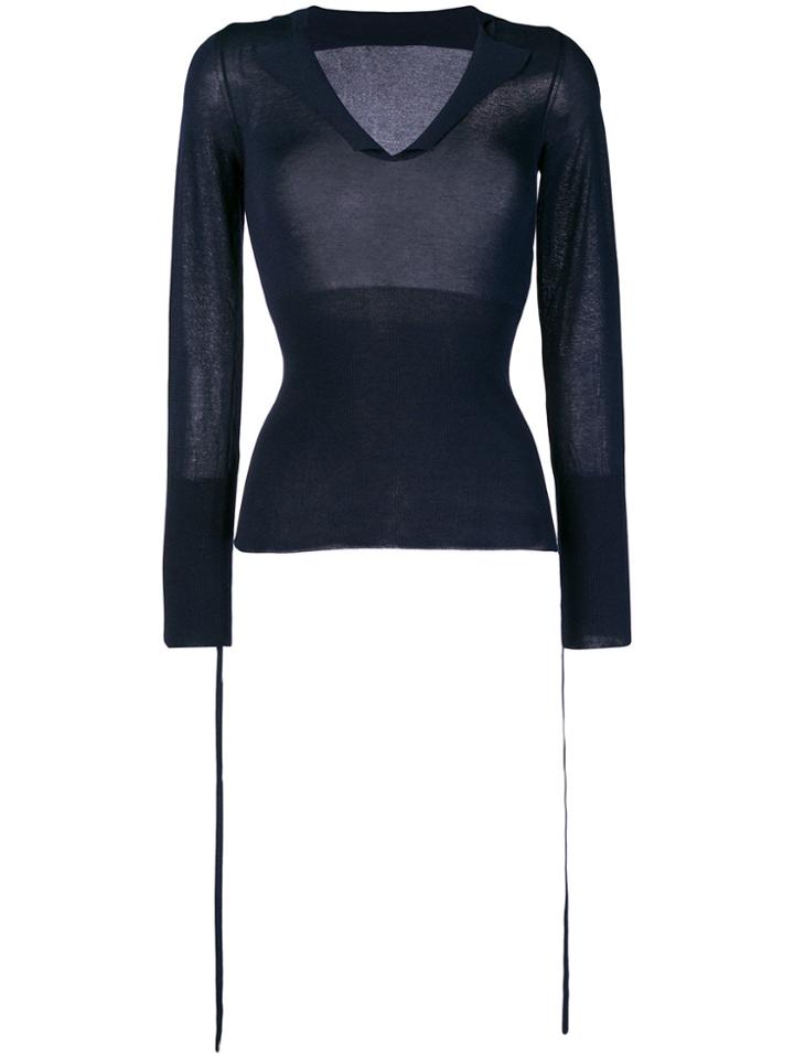 Jacquemus Slim Fit Sweater - Blue