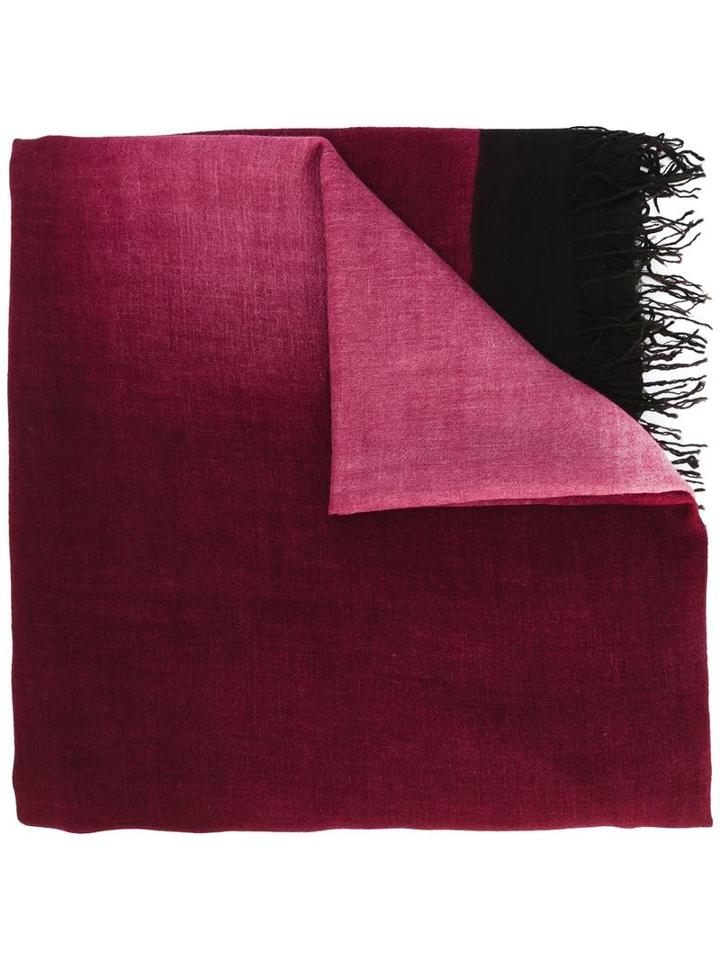 Salvatore Ferragamo Woolen Scarf, Women's, Red, Virgin Wool