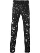 Études Paint Splatter Print Jeans, Men's, Size: 32, Black, Cotton