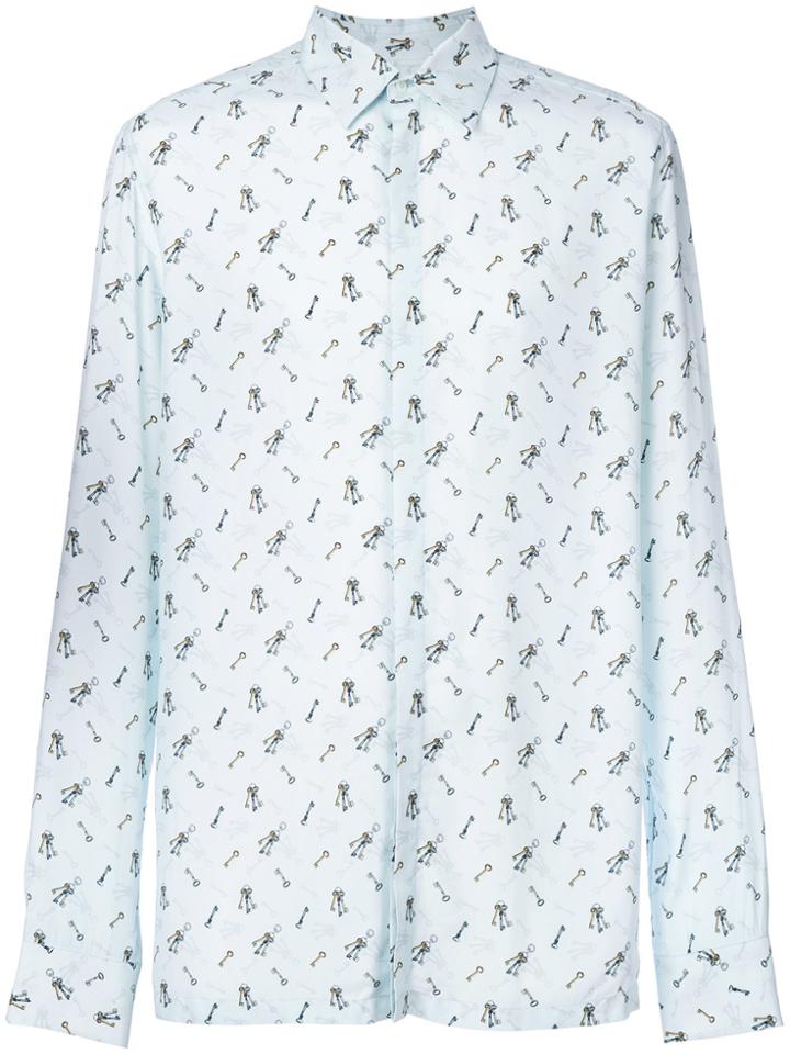 Fendi Micro Printed Shirt - Blue
