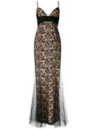 La Perla - Miss Renegade Long Dress - Women - Silk/polyester/spandex/elastane - 42, Black, Silk/polyester/spandex/elastane