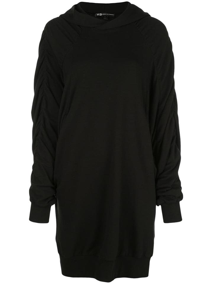 Y-3 Long Hooded Sweatshirt - Black