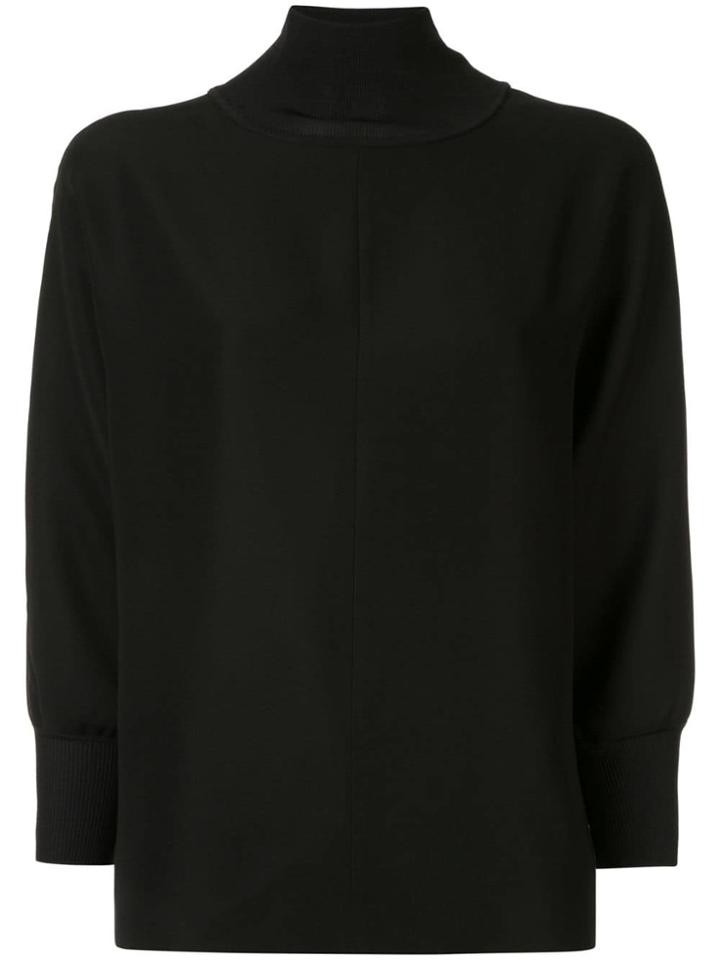 Anteprima Knit Mix Top - Black