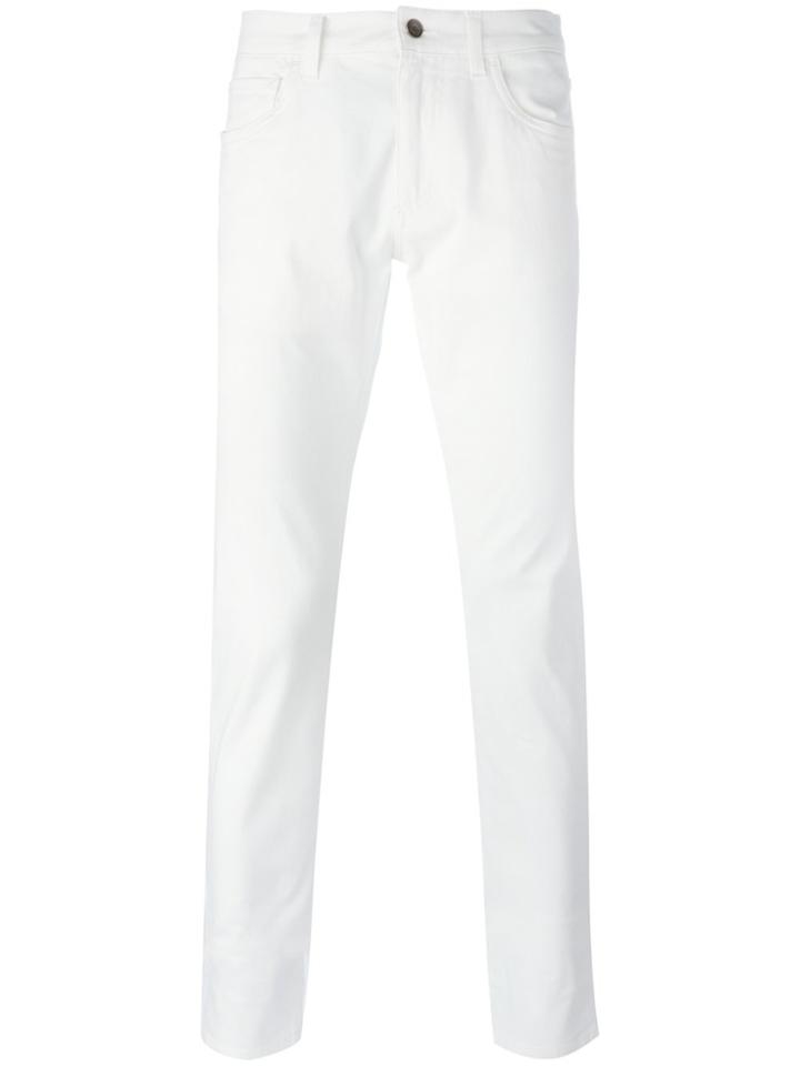 Dolce & Gabbana Straight Leg Jeans - White
