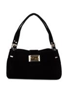 Fendi Pre-owned Logo Plaque Shoulder Bag - Black