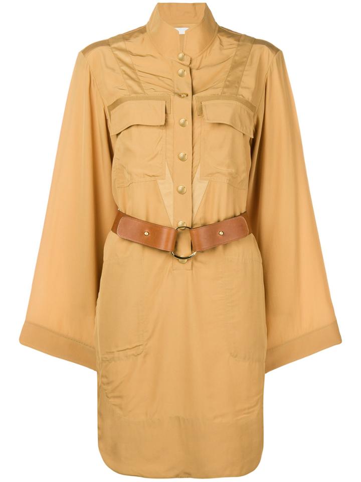 Chloé Safari Shirt Dress - Brown