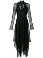 Kitx - Web Tie Dress - Women - Acrylic/polyamide/polyester/wool - 14, Black, Acrylic/polyamide/polyester/wool