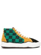 Maison Mihara Yasuhiro Check Print Hi-top Sneakers - Multi