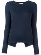 Vanessa Bruno Athé Wrap Back Jumper, Women's, Size: Medium, Blue, Merino