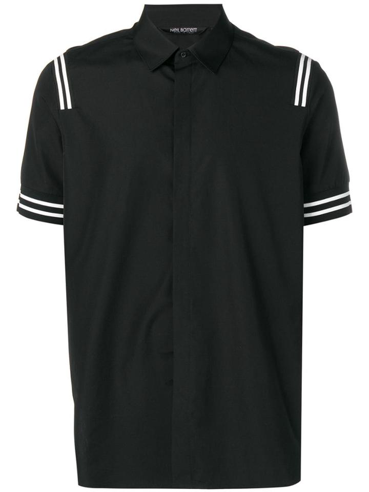 Neil Barrett Stripe Detail Shirt - Black