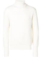 Maison Flaneur Turtle Neck Knit Sweater - White