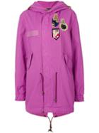 Mr & Mrs Italy Hooded Parka - Pink