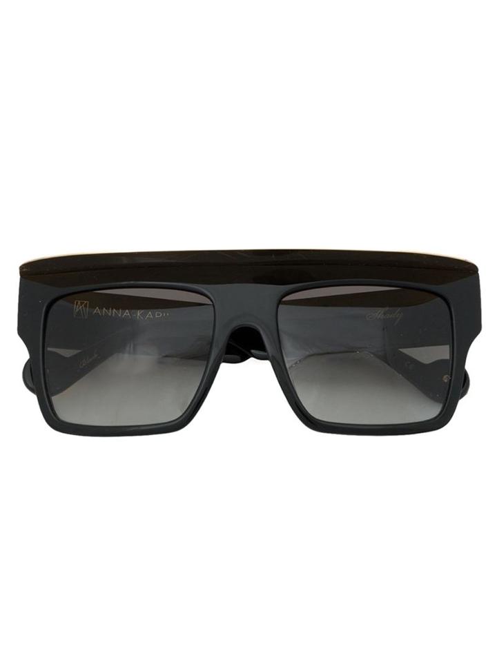 Anna Karin Karlsson 'shady' Sunglasses, Women's, Black, Acetate/copper/glass