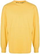 Palm Angels Logo Print T-shirt - Yellow