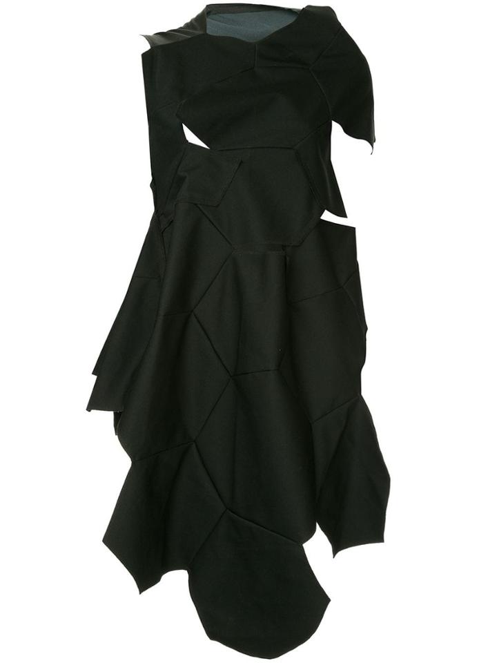 Comme Des Garçons Pre-owned Geometric Cut Out Dress - Black