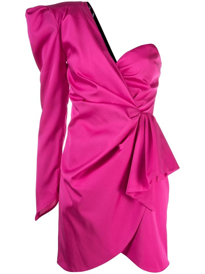 Nineminutes One Shoulder Mini Dress - Pink