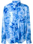 Comme Des Garçons Homme Plus Tie-dye Shirt - Blue